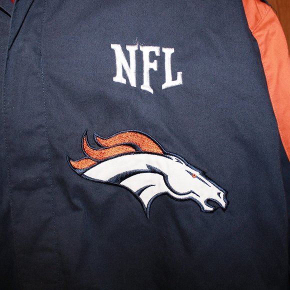 Denver Broncos NFL Embroidered Button Down Shirt - Picture 2 of 10
